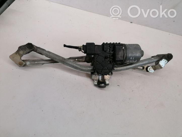 Volkswagen Polo IV 9N3 Tiranti e motorino del tergicristallo anteriore 6Q1955119A