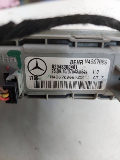 Mercedes-Benz C W204 Sähköinen ohjaamon lämmittimen säteilylämmitin A2048300461