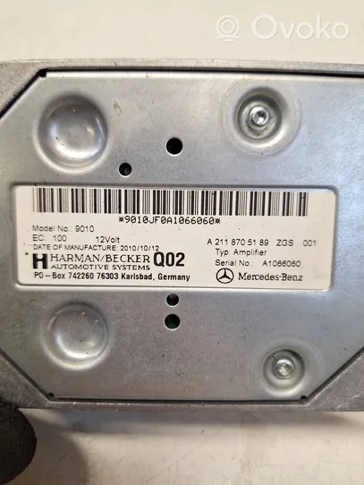 Mercedes-Benz E W212 Amplificateur de son A2118705189