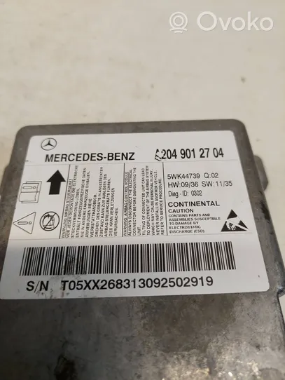 Mercedes-Benz C W204 Module de contrôle airbag 5WK44739