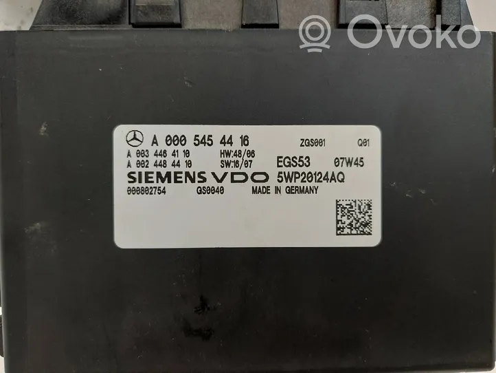 Mercedes-Benz C W204 Pārnesumkārbas vadības bloks A0005454416