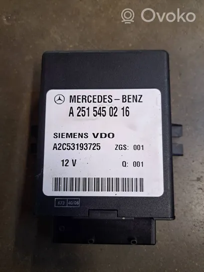 Mercedes-Benz E W211 Ilmajousituksen ohjainlaite/moduuli, takana A2515450216