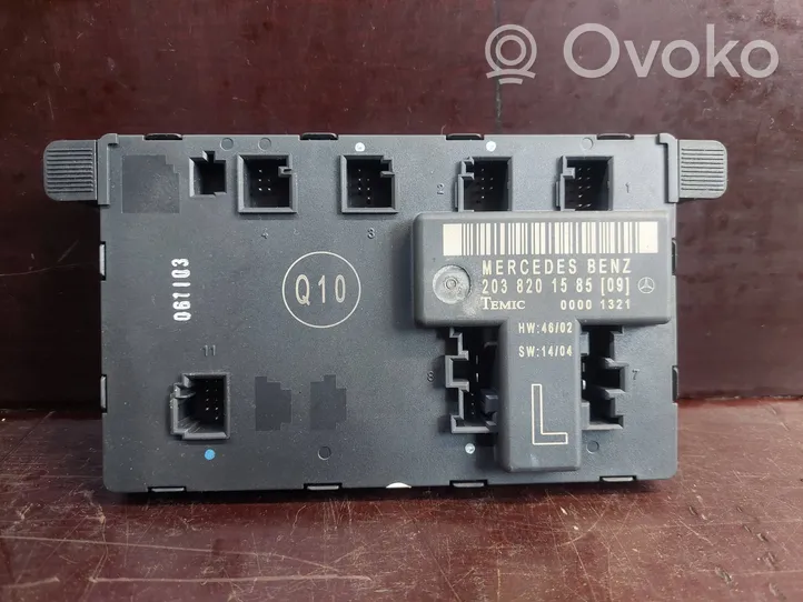 Mercedes-Benz C W203 Door control unit/module 2038201585