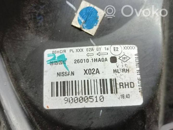 Nissan Micra Headlight/headlamp 260101HA0A