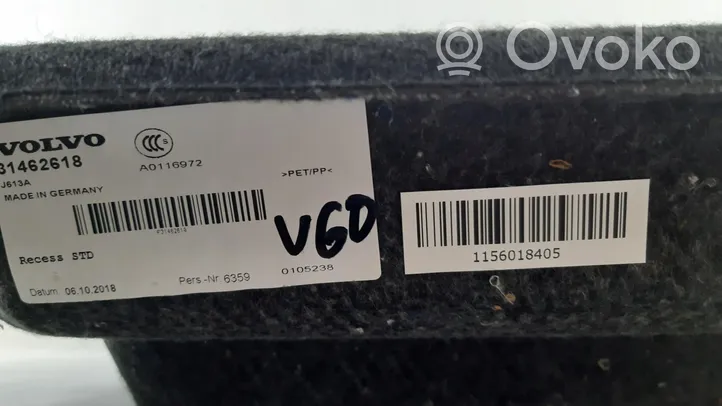 Volvo V60 Doublure de coffre arrière, tapis de sol 31462618