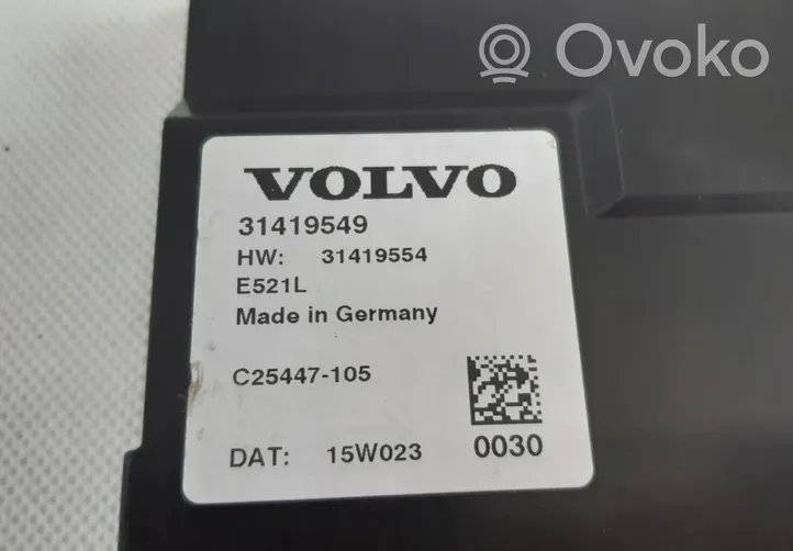 Volvo XC90 Bagāžnieka pārsega vadības bloks 31419549
