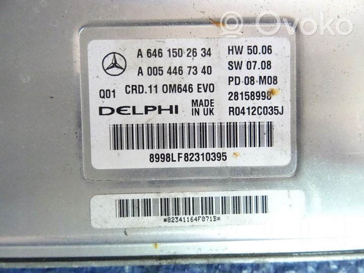 Mercedes-Benz C W204 Moottorin ohjainlaite/moduuli A6461502634