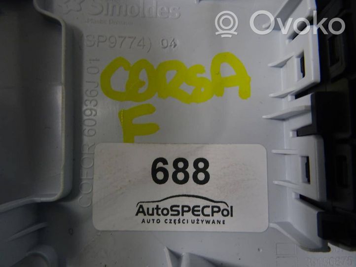 Opel Corsa F Luz del asiento delantero 39196874
