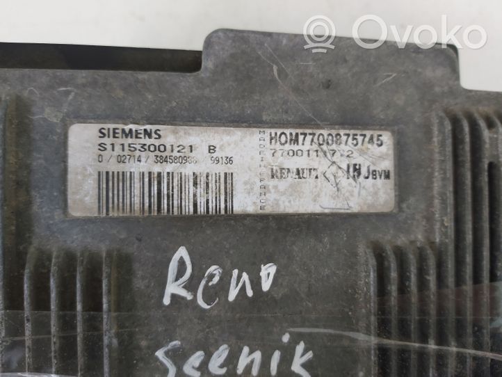 Renault Scenic II -  Grand scenic II Komputer / Sterownik ECU silnika S115300121B