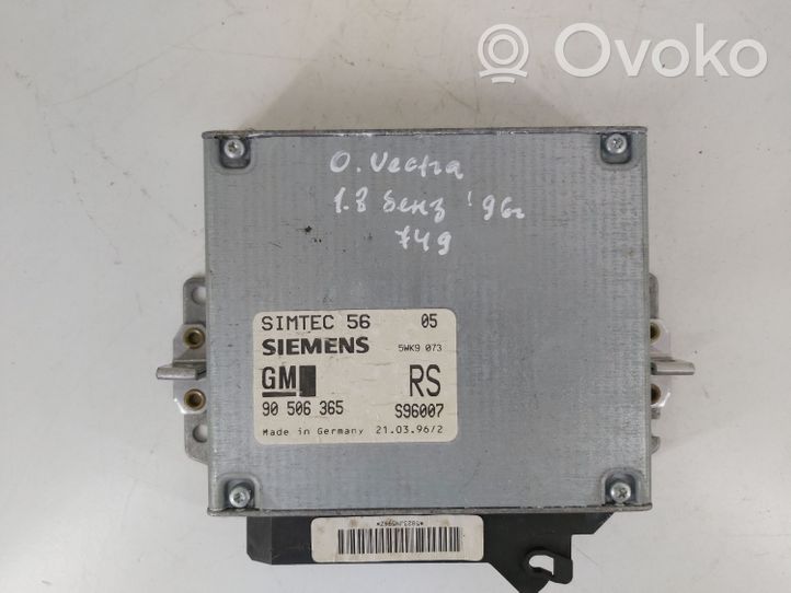 Opel Vectra A Komputer / Sterownik ECU silnika 90506365