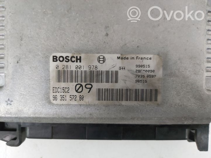 Peugeot 406 Centralina/modulo motore ECU 0281001978