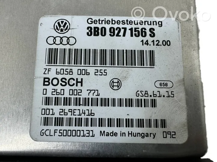 Volkswagen PASSAT B5.5 Centralina/modulo scatola del cambio 3B0927156S