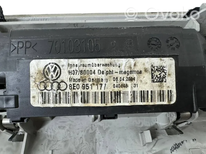 Audi A4 S4 B6 8E 8H Illuminazione sedili anteriori 8E0951177