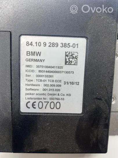 BMW 5 F10 F11 Sterownik / Moduł sterujący telefonem 9289385