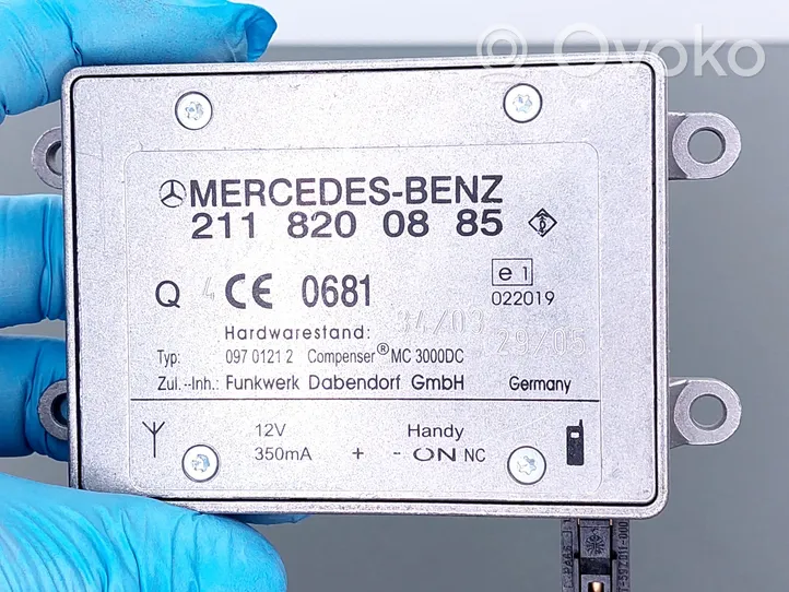 Mercedes-Benz E W211 Centralina/modulo bluetooth E1022019