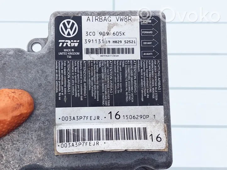 Volkswagen PASSAT B6 Module de contrôle airbag 391132