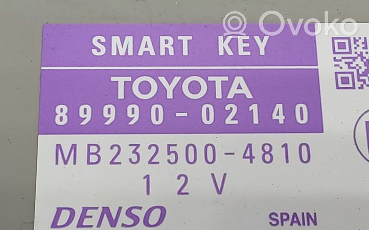 Toyota Auris 150 Avaimettoman käytön ohjainlaite/moduuli 8999002140