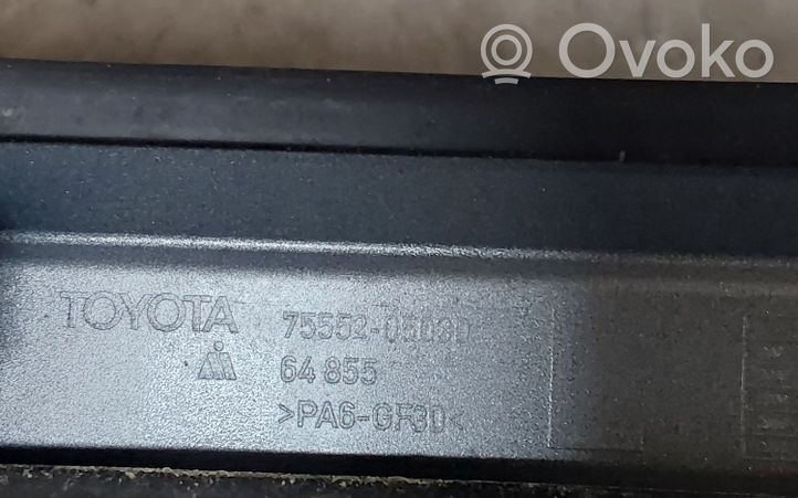 Toyota Avensis T270 Apdailinė stogo juosta "moldingas" 7555205030