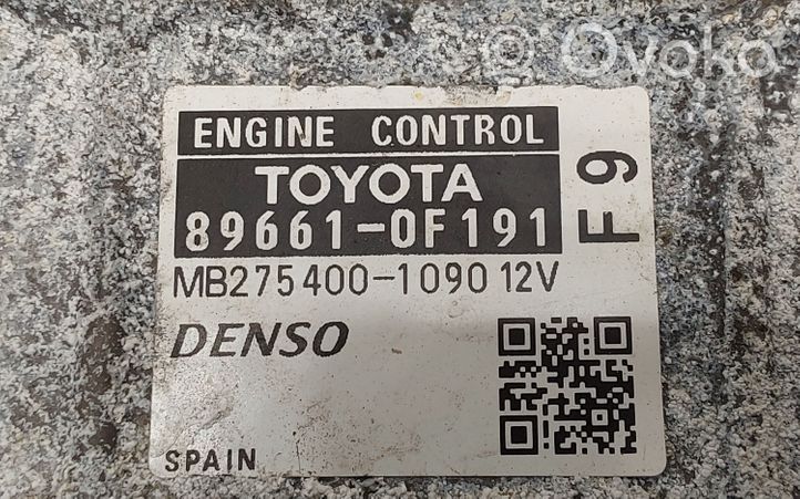 Toyota Verso Calculateur moteur ECU 896610F191