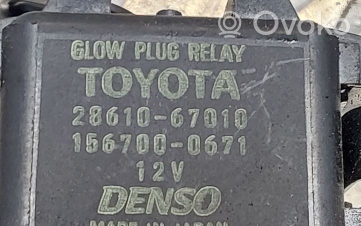 Toyota Verso Kvēlsveču relejs 2861067010