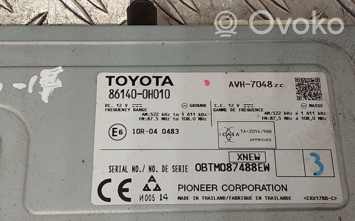 Toyota Aygo AB40 Panel / Radioodtwarzacz CD/DVD/GPS 861400H010