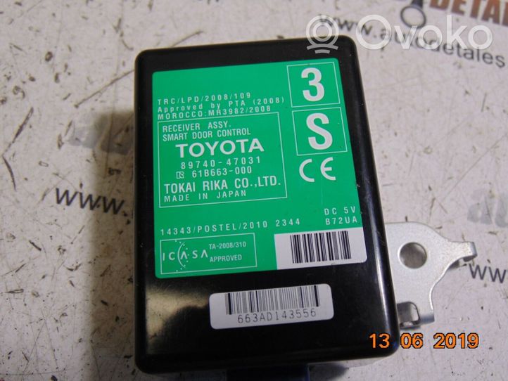 Toyota Prius (XW30) Oven ohjainlaite/moduuli 8974047031