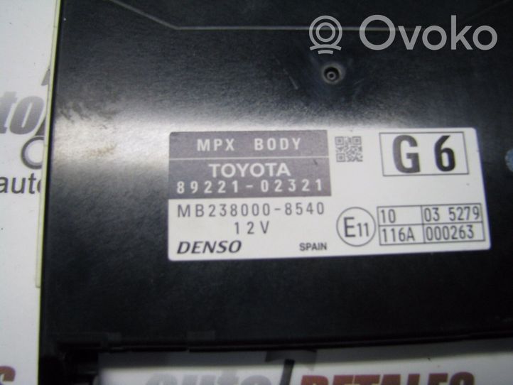 Toyota Auris 150 Module confort 8922102321