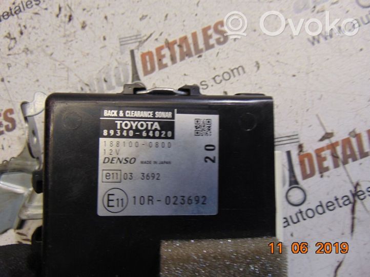 Toyota Corolla Verso AR10 Module de contrôle carrosserie centrale 8934064020