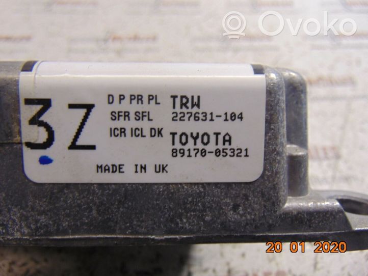 Toyota Avensis T270 Sterownik / Moduł Airbag 8917005321