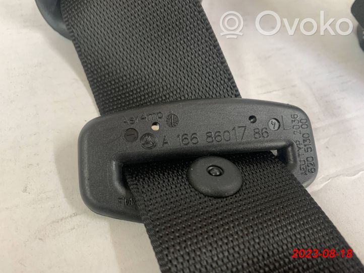 Mercedes-Benz GL X166 Ceinture de sécurité arrière A1668601786