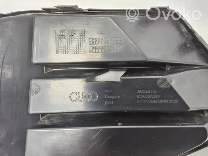 Audi Q3 8U Front bumper lower grill 83A807681