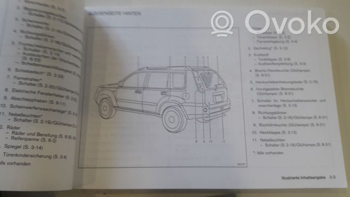 Nissan X-Trail T30 Manuel de l'utilisateur 