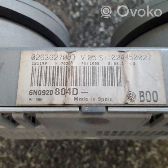 Volkswagen Lupo Spidometrs (instrumentu panelī) 5411007100