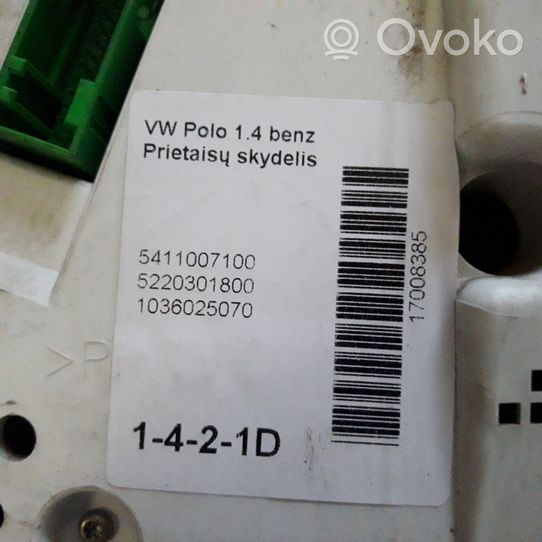 Volkswagen Lupo Spidometras (prietaisų skydelis) 5411007100