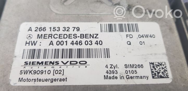 Mercedes-Benz B W245 Centralina/modulo del motore A0014460340