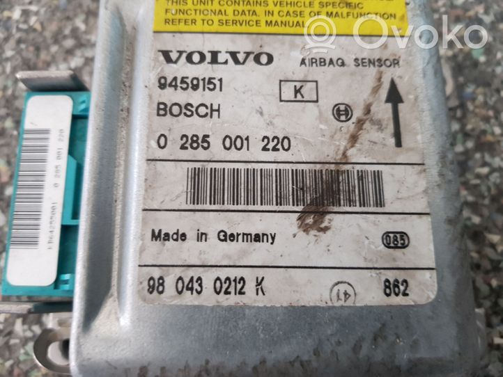 Volvo S70  V70  V70 XC Блок управления надувных подушек 9459151