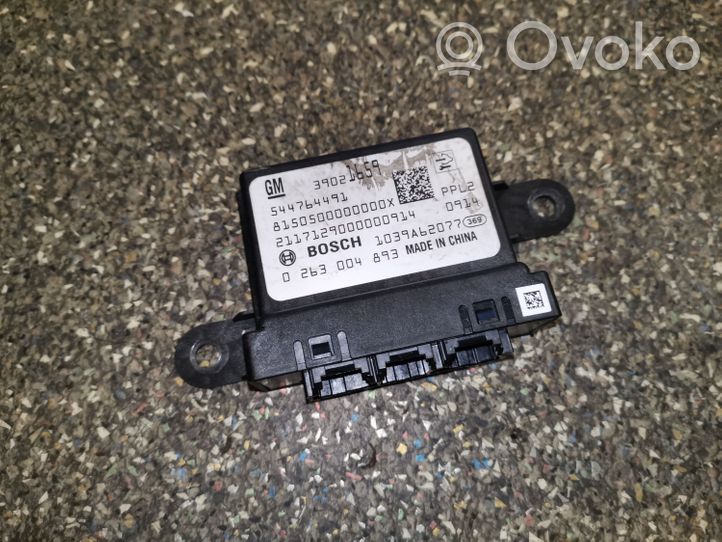 Opel Mokka X Pysäköintitutkan (PCD) ohjainlaite/moduuli 0263004893