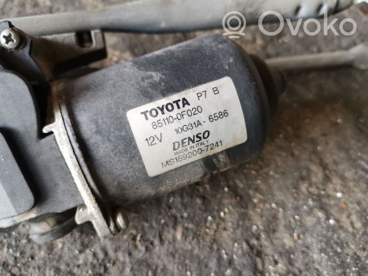 Toyota Corolla Verso E121 Front wiper linkage and motor 851100F020