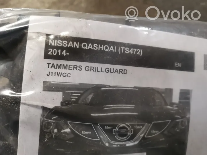 Nissan Qashqai Grille calandre supérieure de pare-chocs avant 