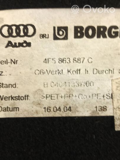 Audi A6 S6 C6 4F Garniture panneau latérale du coffre 4F5863887C