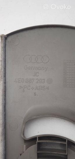 Audi A8 S8 D3 4E (B) Revêtement de pilier (haut) 4E0867293