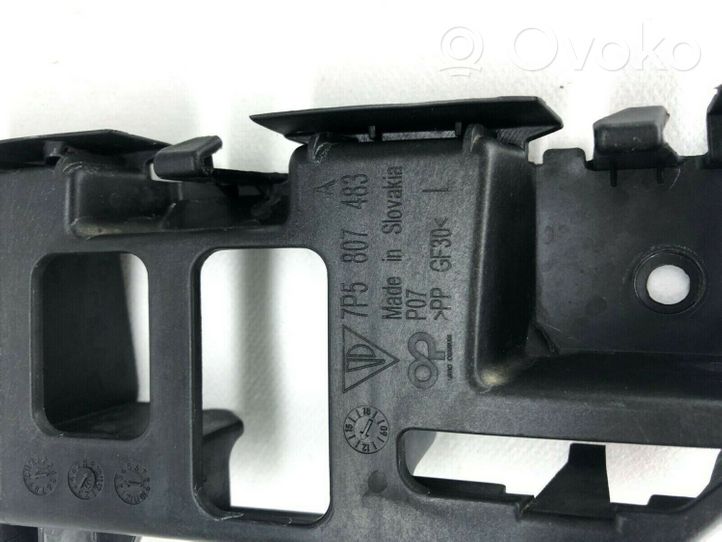 Porsche Cayenne (92A) Staffa angolare del supporto di montaggio del paraurti 7P5807483