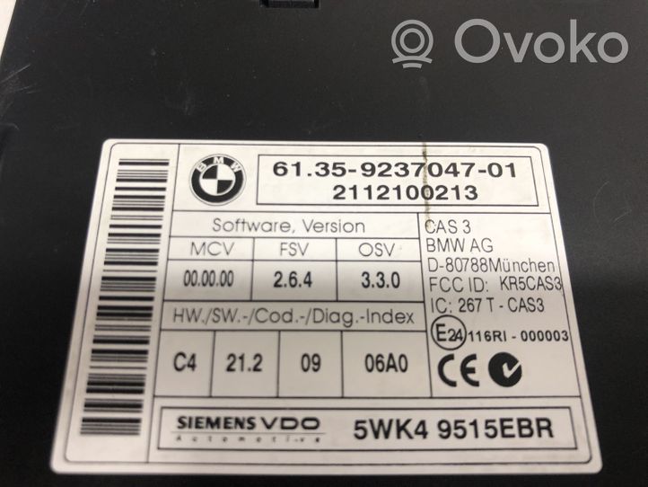 BMW 3 E90 E91 Kit calculateur ECU et verrouillage 8512047