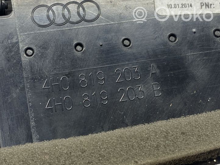 Audi A8 S8 D4 4H Kratka nawiewu tylna tunelu środkowego 4H0819203F