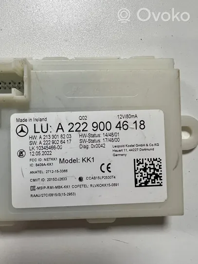 Mercedes-Benz S W222 Centralina/modulo keyless go A2229004618