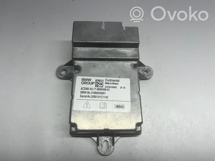 BMW X5 G05 Module de contrôle airbag 9890599