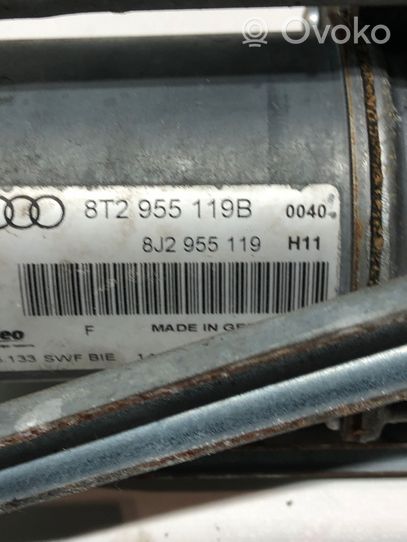 Audi A5 8T 8F Mechanizm i silniczek wycieraczek szyby przedniej / czołowej 8T2955119B