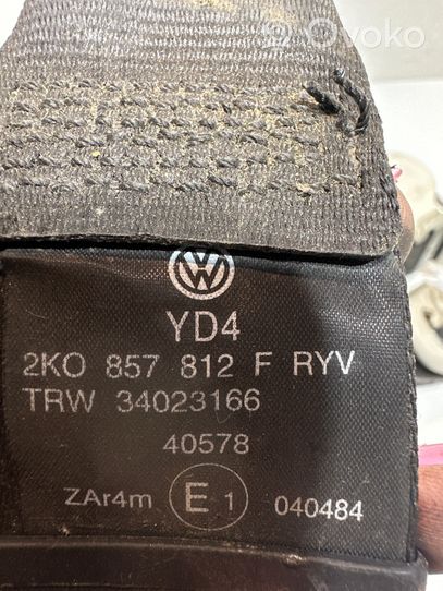 Volkswagen Caddy Takaistuimen turvavyö 2K0857812F