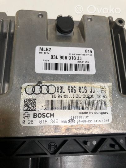 Audi A5 Sportback 8TA Moottorin ohjainlaite/moduuli 03L906018JJ