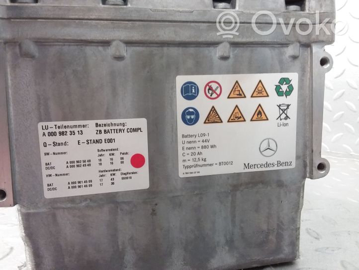 Mercedes-Benz GLC X253 C253 Batteria di veicolo ibrido/elettrico A0009025048